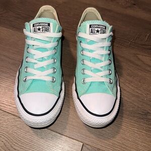 Converse All Star Turquoise Low Top Sneakers
